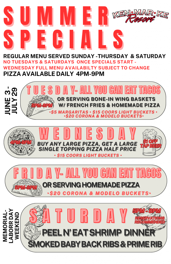 Summer 2025 Specials